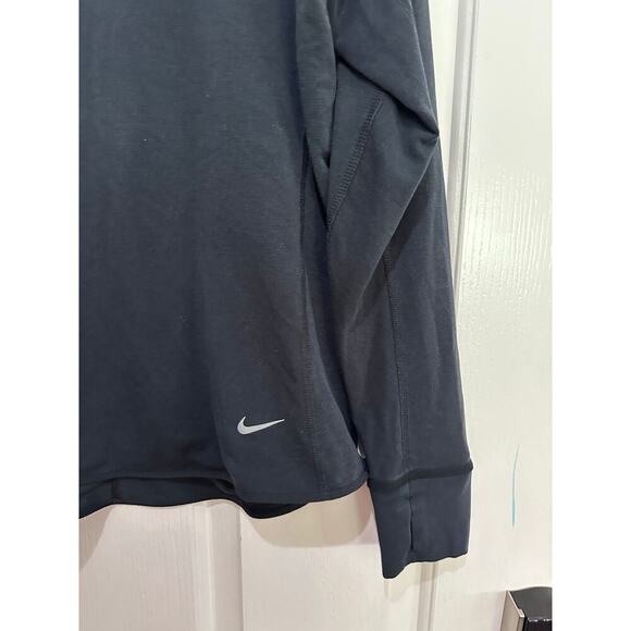 Nike Womens Gray Dri-Fit Sprint Long Sleeves Crew Neck Running Shirt Size Large - Picture 3 of 7
